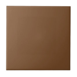 Azulejo Personalizable Simple Mid Brown Tile