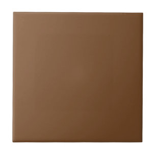 Azulejo Personalizable Simple Mid Brown Tile
