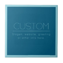 Personalizable Texto moderno | Azul de huevo de Oc