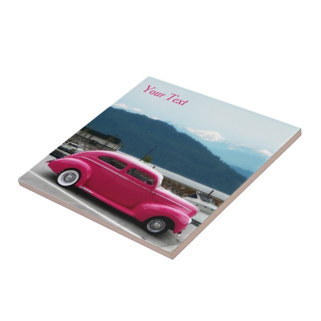 Azulejo Personalizado 1940 Famoso americano Make Sedan (Lado)