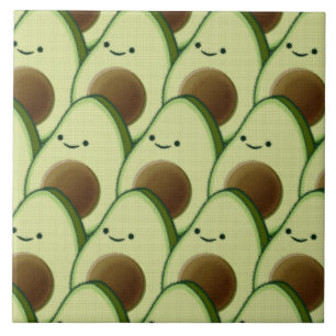 Azulejo Personalizado aguacate decorativo individual