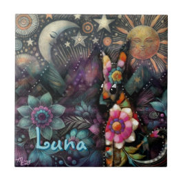 Azulejo Personalizado animal caprichoso del suroeste