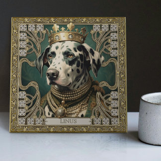 Azulejo Personalizado Art Deco de Joyas Embellecidas de Da