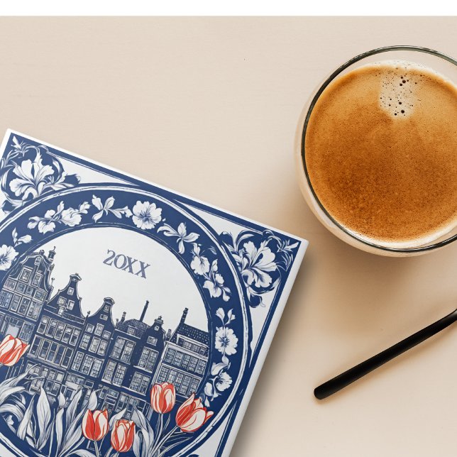 Azulejo Personalizado Blue Delft Amsterdam Souvenir (Subido por el creador)