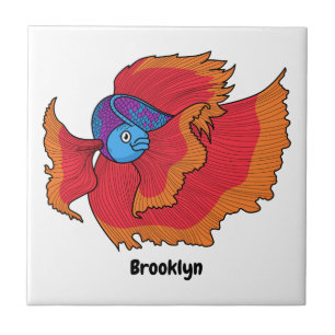 Azulejo Personalizado de betas de pescado de los cimbros