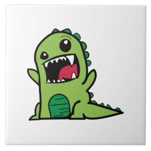 Azulejo Personalizado de dinosaurios bebé