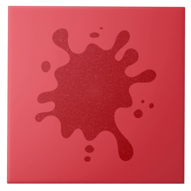 Azulejo Personalizado de espoleta roja de tomate Tile cerá (Frente)