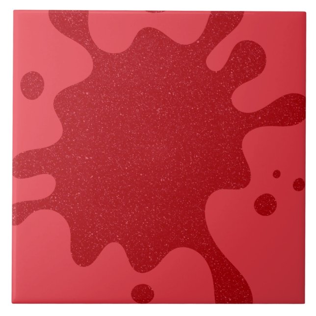 Azulejo Personalizado de espoleta roja de tomate Tile cerá (Frente)