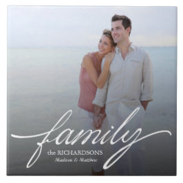 Azulejo Personalizado de familia foto mosaico de cerámica