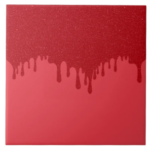 Azulejo Personalizado de goteo rojo de tomate Tile cerámic