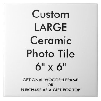 Azulejo Personalizado de gran tamaño de foto de cerámica T