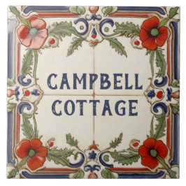 Azulejo Personalizado de la amapola de la casa de la amapo