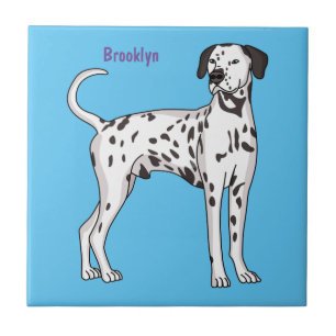 Azulejo Personalizado de perro dalmatiano