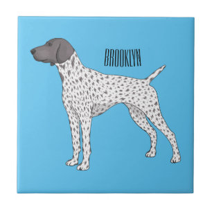 Azulejo Personalizado de perro puntero de Shorthal alemán