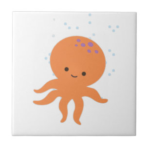 Azulejo Personalizado de pulpo pequeño