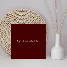 Azulejo Personalizado Elegant Gold Rosa Nombre inicial y R