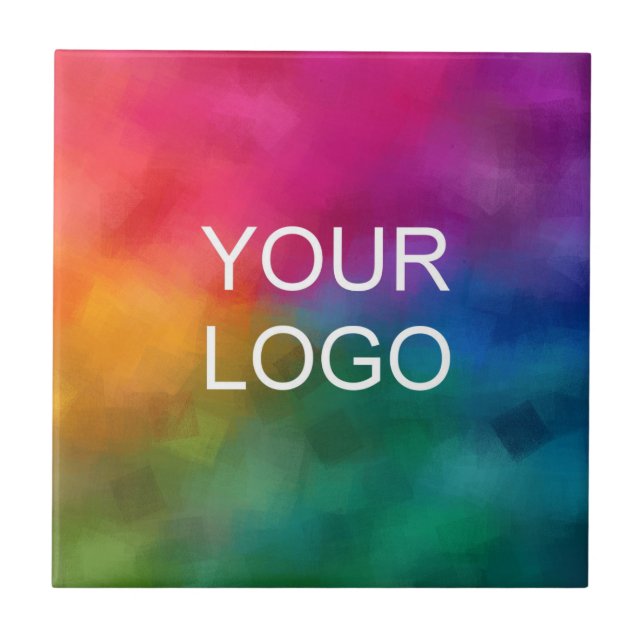 Azulejo Personalizado Elegant Template Cargue Su Propio Lo (Frente)