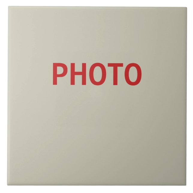 Azulejo Personalizado Gran Tile de fotografía cerámica de  (Frente)