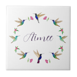 Azulejo Personalizado Hummingbird