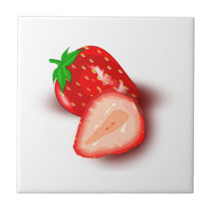 Azulejo Personalizado Image Design Strawberry Fruit Templa