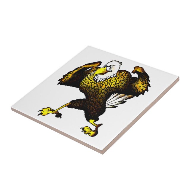 Azulejo Personalizado luchando contra el águila (Lado)