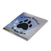 Personalizado Mascota memorial arcoiris