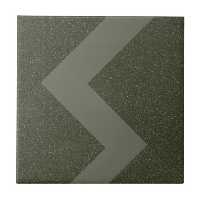 Azulejo Personalizado Moss Green Ceramic Tile (Frente)