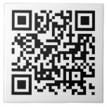 Azulejo Personalizado Personalizado Código QR para Empresa<br><div class="desc">Personalizado Empresa Empresa Empresa Negocios QR Código Personalizado Plantilla Decoración Hogar / Acentos Domésticos / Baldosas Decorativas Gran Tejido Cerámico.</div>