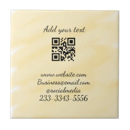 Azulejo personalizado simple código QR agregar su nombre t