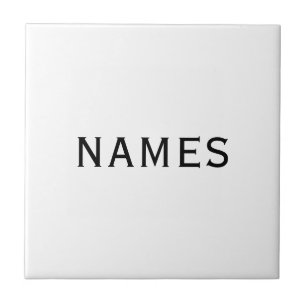 Azulejo Personalizados con Apellido o Apodo en Ellos