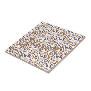 Azulejo Personalizar de patrón botánico