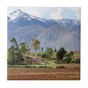 Azulejo Perú, Maras. Paisaje sobre el Valle Sagrado