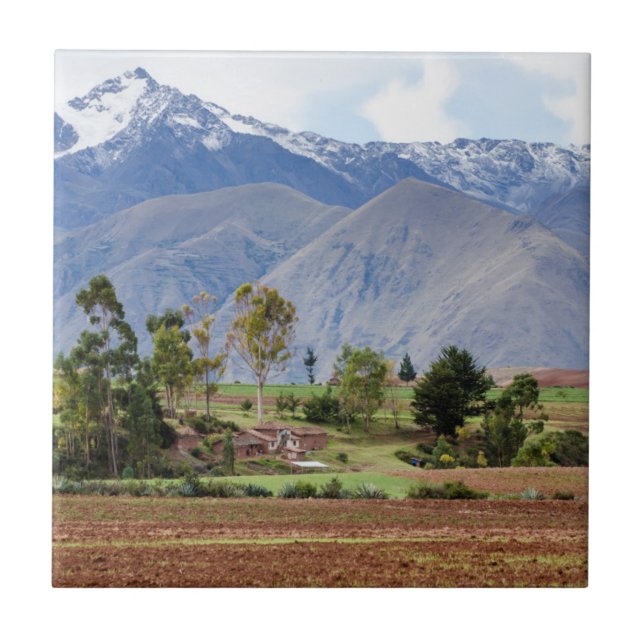 Azulejo Perú, Maras. Paisaje sobre el Valle Sagrado (Frente)