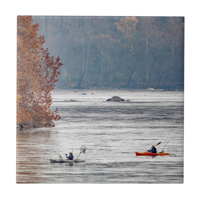 Azulejo Pesca en kayak (Frente)