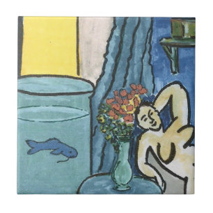 Azulejo Pescado azul en el bol