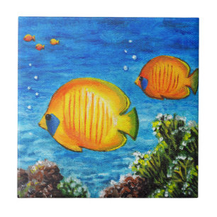 Azulejo Pescado tropical