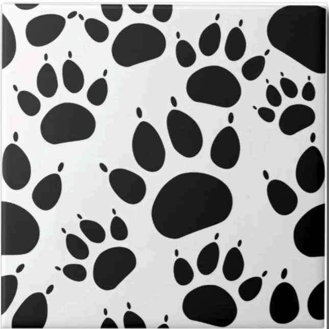 Azulejo Pet Paws Dog and Cat Paw Prints Custom (Subido por el creador)