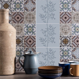 Azulejo Pétalos de ensueño en la planta de flores de las r