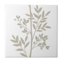 Azulejo Pétalos de ensueño en ramas Flores blancas L