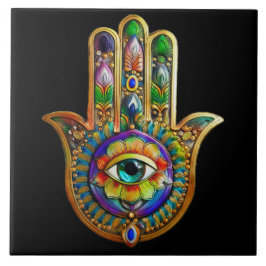 Azulejo Pétalos de flores de color Turquesa Tercer Ojo Ham