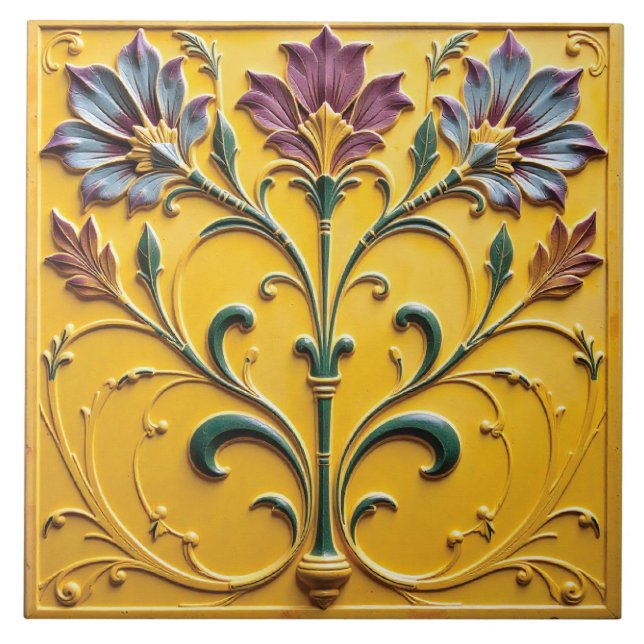 Azulejo Pétalos en el Sol (Frente)