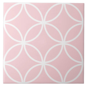 Azulejo Pétalos rosados y blancos milenarios rodean un dia