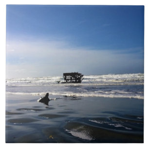 Azulejo Peter Iredale Shipwreck, costa de Oregón