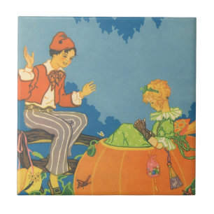 Azulejo Peter Peter Comedor de Calabaza, Rima Infantil Ant