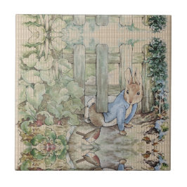 Azulejo Peter Rabbit Beatrix Potter Sneaking