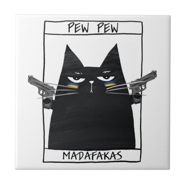 Azulejo Pew Pew Madafakas (Frente)