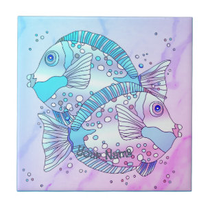 Azulejo Pez Azul 
