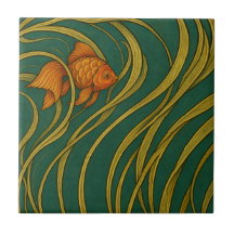 Pez dorado Art Nouveau