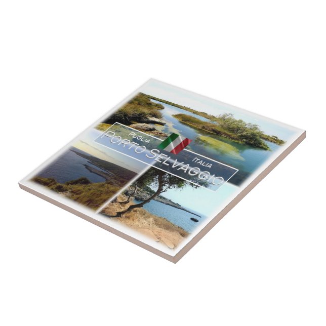 Azulejo PGL001 PORTO SELVAGGIO, Apulia, Italia (Lado)