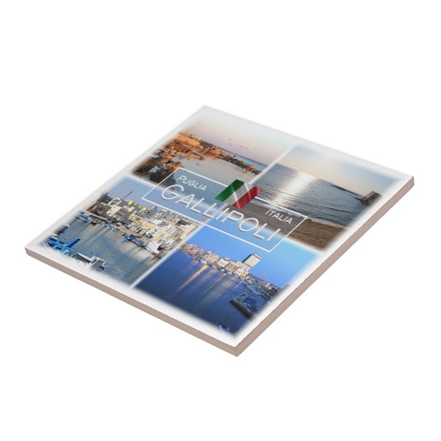 Azulejo PGL017 GALLIPOLI, SALENTO, Apulia, (Lado)